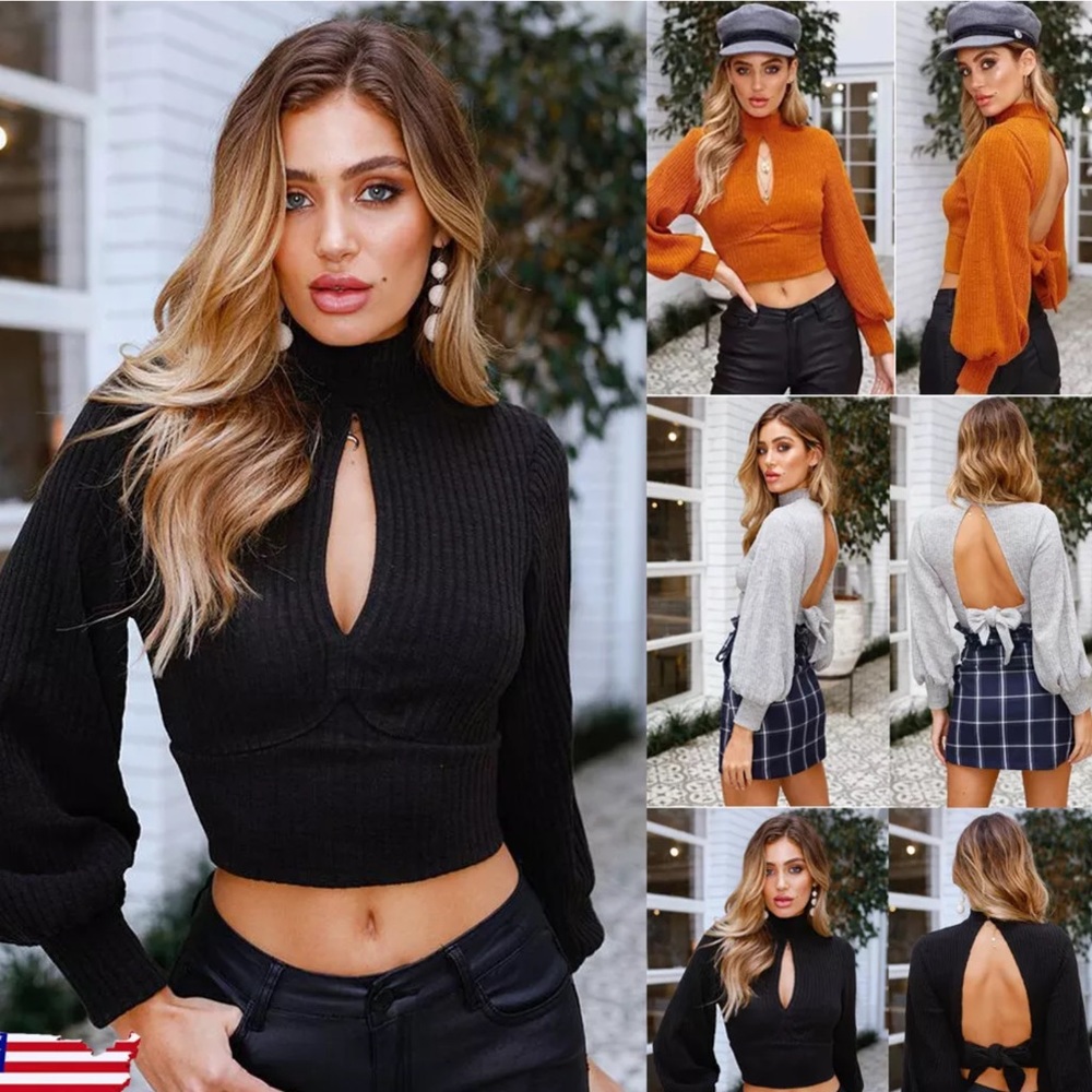 Open Back Blouse - Picture 1 of 6
